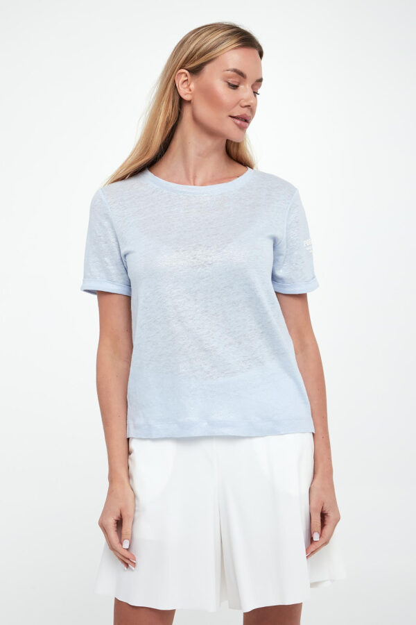 T-shirt damski lniany SPORTA