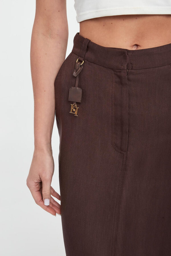 c9759fd48161d2c2ccfdc2627f704e8e169a6a25 Spódnica maxi lniana ELISABETTA FRANCHI