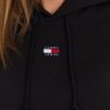 TOMMY JEANS Czarna damska bluza z kapturem