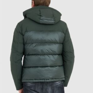 cb217d5845ed385c02309f75d43b865468d877d7 BLAUER Ciemnozielona puchowa kurtka męska z kapturem