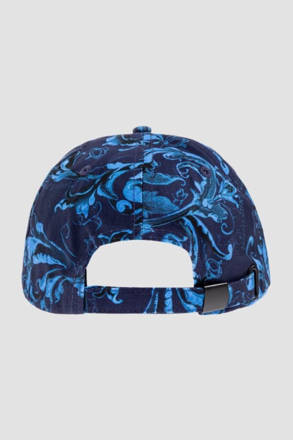VERSACE JEANS COUTURE Granatowa bawełniana czapka z daszkiem The Middle