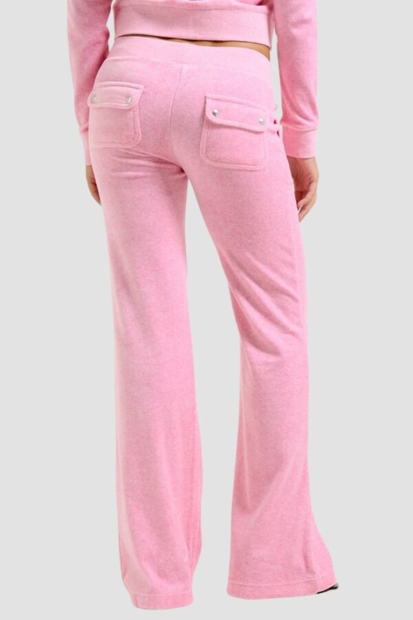 JUICY COUTURE Różowe damskie spodnie dresowe Layla Low Rise Pocket