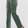 JUICY COUTURE Welurowe zielone spodnie dresowe damskie diamante bottoms