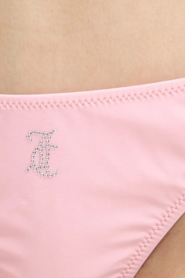 JUICY COUTURE Różowy strój kąpielowy Bandeau Bikini Set
