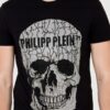 PHILIPP PLEIN Męski t-shirt czarny z czaszką
