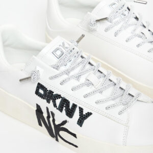 Sneakersy damskie skórzane DKNY