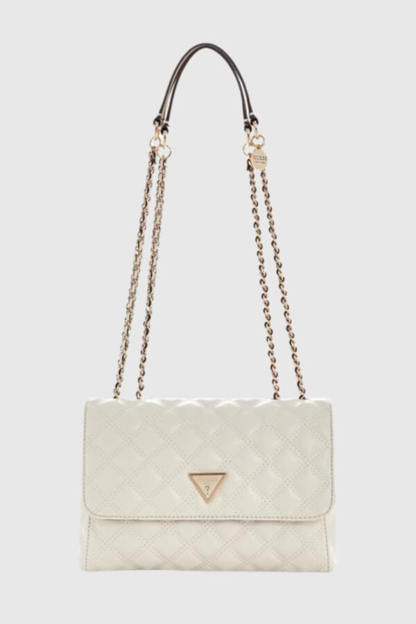 GUESS Biała kopertówka damska Giully