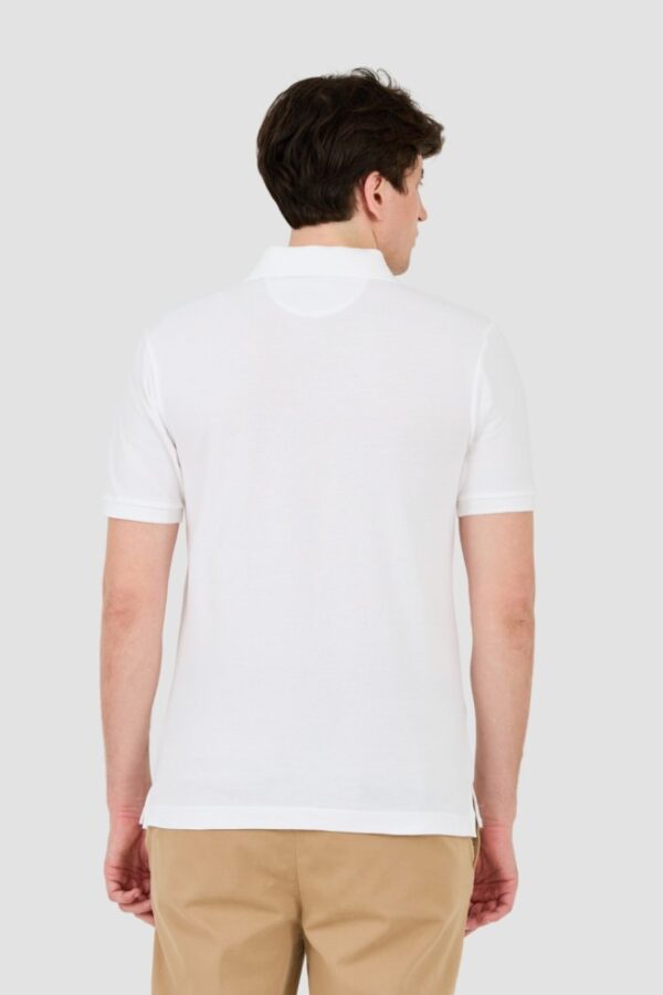 LA MARTINA Białe męskie polo z małym logo