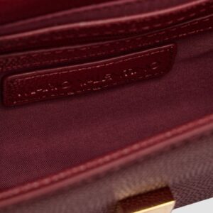 VALENTINO Bordowa kopertówka Divina