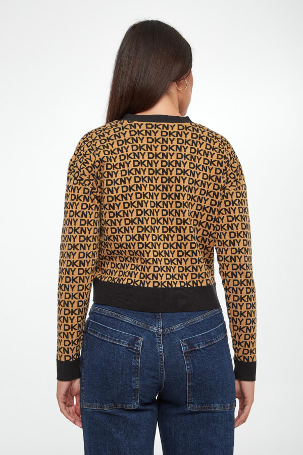 cd84136af377f68ba9803ad79a353188785d9fdf Kardigan damski logowany DKNY