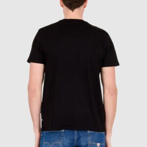 GUESS Czarny bawełniany męski T-shirt slim fit