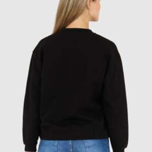 KENZO Czarna bluza damska z aplikacją z logo