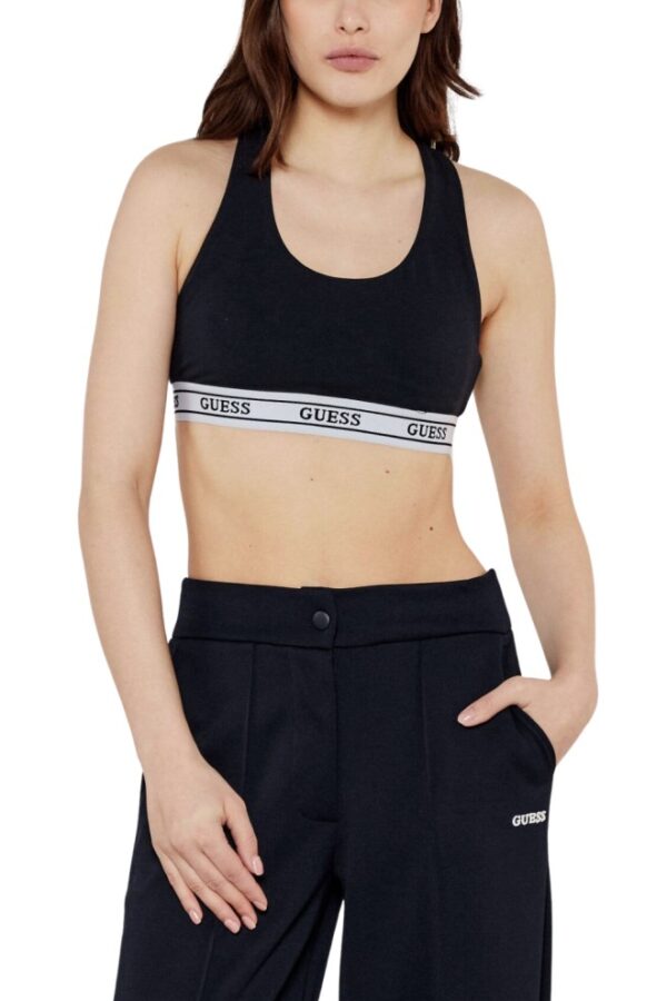 GUESS Czarny damski top sportowy Aline