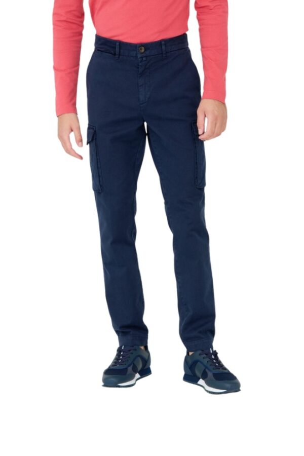 AERONAUTICA MILITARE Granatowe męskie spodnie bojówki, Rozmiar 54