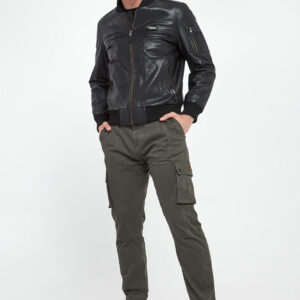 ce8e443cb232085f042cbfbc964661852c105f94 Kurtka męska bomberka skórzana AERONAUTICA MILITARE