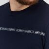 ce8eeb85d68e30cabc3cdc0cd7a6c214c4486927 ARMANI EXCHANGE Granatowy t-shirt męski z paskiem z logo