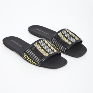 ced54926d696e5cce6ba2e852d8b12e348a288c1 Klapki damskie skórzane EMPORIO ARMANI