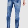 cf0b2424e2b1cb805695a2e318d37a0da7b6ca6b DSQUARED2 Niebieskie jeansy męskie super twinky jean, Rozmiar 54