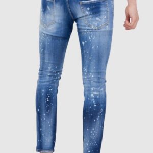 cf0b2424e2b1cb805695a2e318d37a0da7b6ca6b DSQUARED2 Niebieskie jeansy męskie super twinky jean, Rozmiar 54
