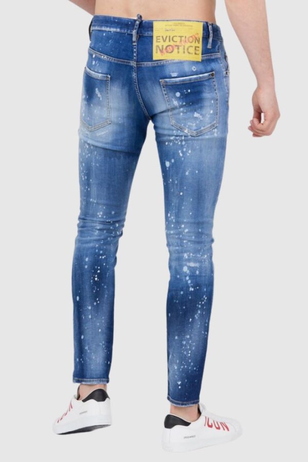 cf0b2424e2b1cb805695a2e318d37a0da7b6ca6b DSQUARED2 Niebieskie jeansy męskie super twinky jean, Rozmiar 54