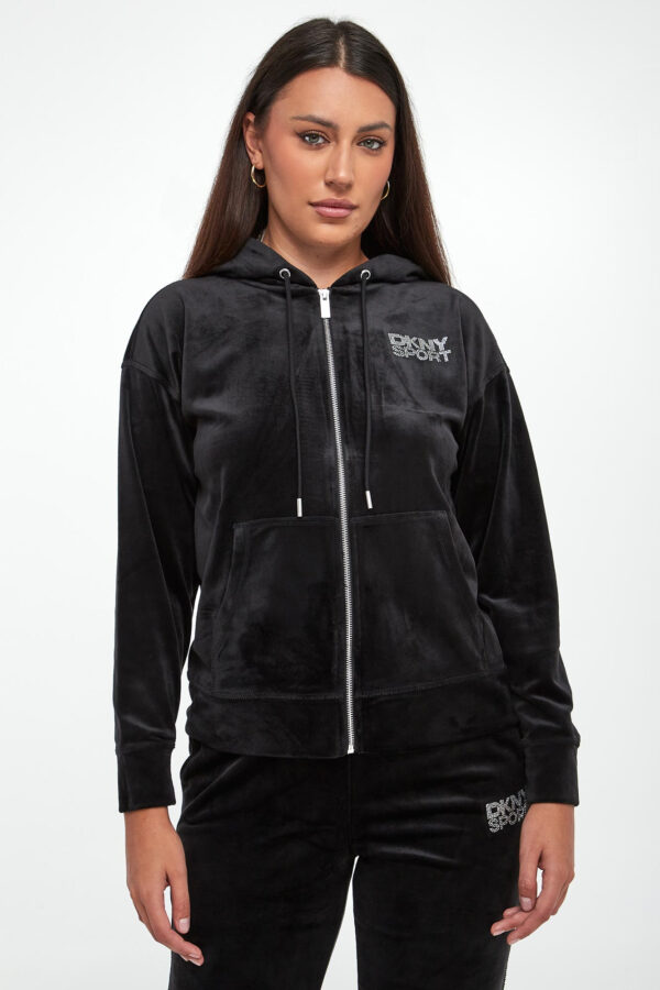 Bluza damska welurowa DKNY