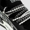 VERSACE JEANS COUTURE Czarne sneakersy męskie Fondo Dynamic Dis. Sa3