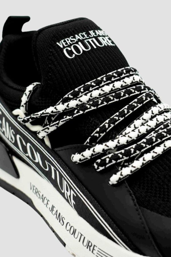 VERSACE JEANS COUTURE Czarne sneakersy męskie Fondo Dynamic Dis. Sa3