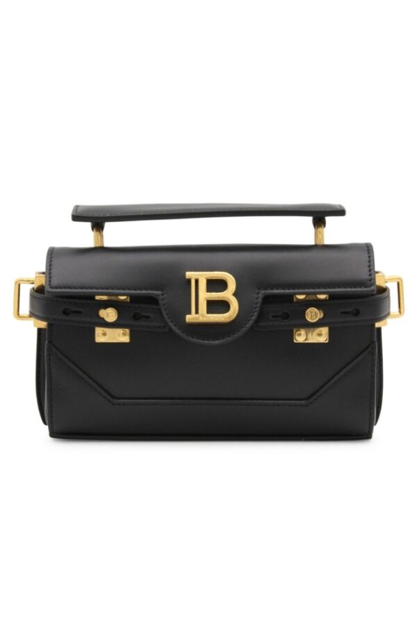 d063976833be3bdd311e1579abc83007071155c4 BALMAIN Czarna skórzana torebka