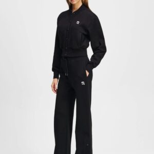 d0727622e7b906efa24de91c7d42b722d7057611 KARL LAGERFELD Сzarny damski bomber Ikon Patch Buttons