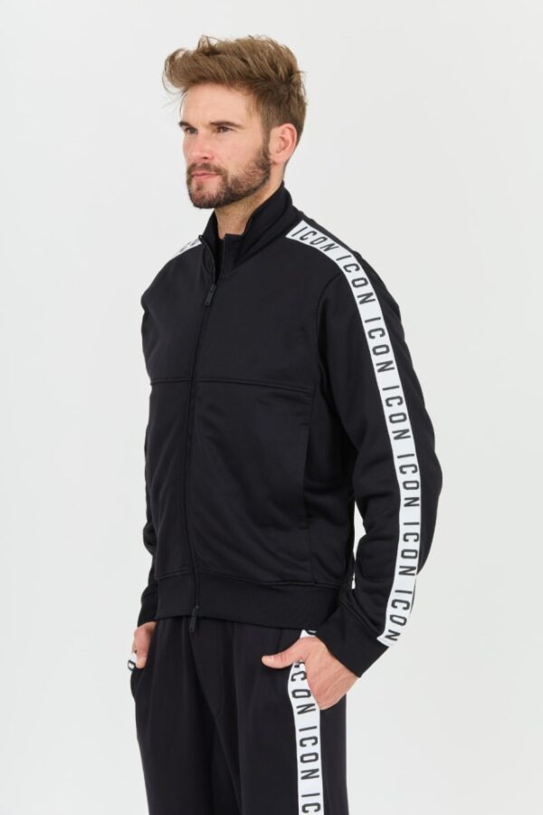 DSQUARED2 Czarna męska bluza Dean Sport Fit