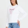 GUESS Biała damska bluza Cn Icon