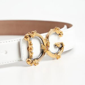 d134e0727a7995d702ccdddaddd861ee26c6b046 Pasek damski skórzany DOLCE & GABBANA