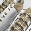 VALENTINO Biało-złote sneakersy Baraga S Sneaker Lace-U