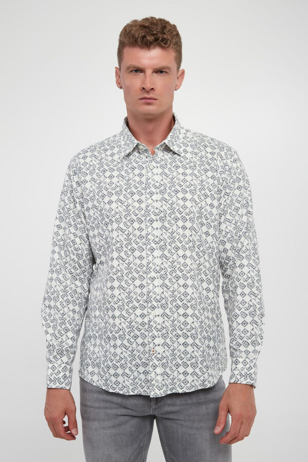 d20239ce8dc9af514a97e524a2274821645dbc35 Koszula męska z wzorem Hanson3-W JOOP! JEAN