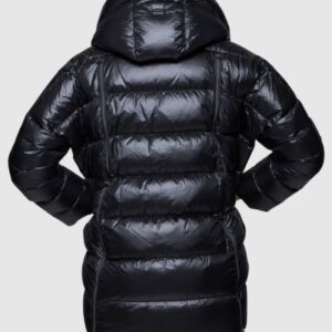 d2144a79756ba413aad513271345c224dff6b46c DIEGO M Czarna damska kurtka puchowa z kapturem, Rozmiar 38 EU - 42 IT