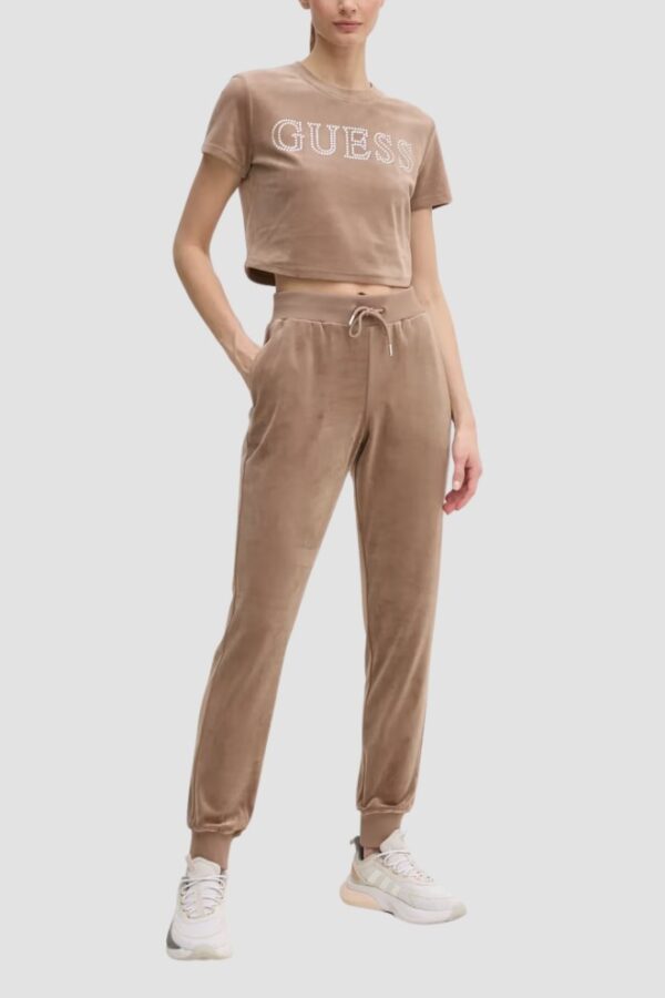 GUESS Brązowy top damski Couture Tee