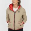 BLAUER Pomarańczowo-beżowa damska dwustronna kurtka Stella reversible down jacket