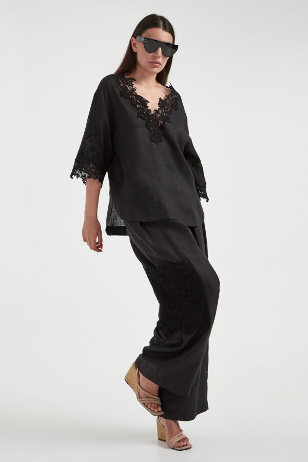 d36da9b0b2d713cb290f8b106386006266605a61 Bluzka damska lniana ERMANNO SCERVINO LIFE