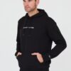 TOMMY JEANS Czarna męska bluza z kapturem