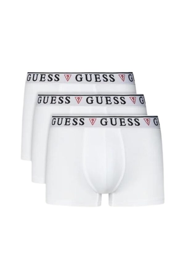 GUESS Zestaw białej męskiej bielizny bokserki 3 Pack