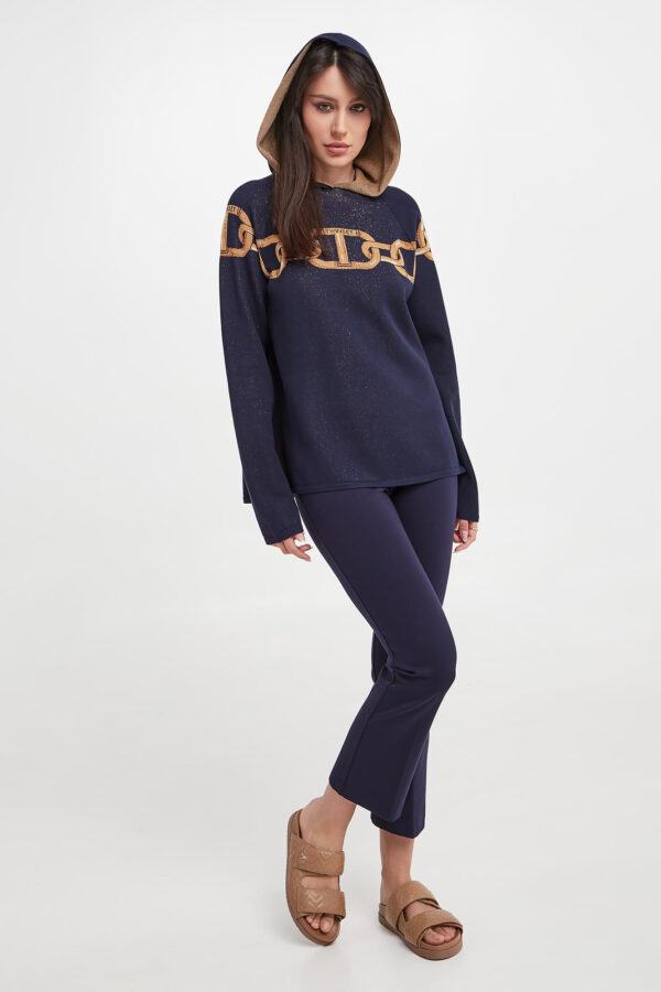 d481bbf69f3baba78fc94306fba8c9afa68aff70 Sweter damski z kapturem TWINSET