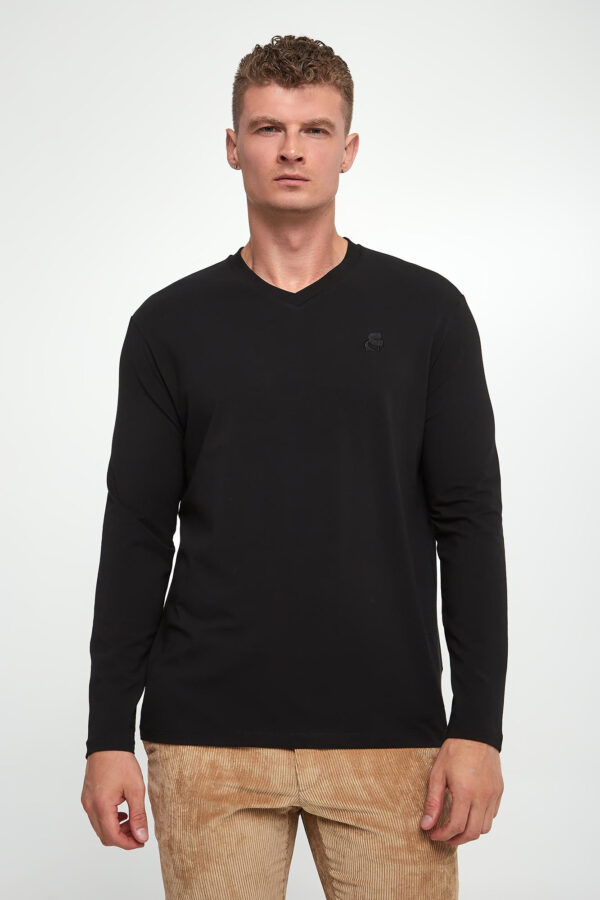 d5936f087432fe8a2a0e79ecd06f22aa7d09145e Longsleeve męski z logo KARL LAGERFELD