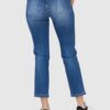 7 FOR ALL MANKIND Niebieskie jeansy damskie THE STRAIGHT CROP SLIM ILLUSION