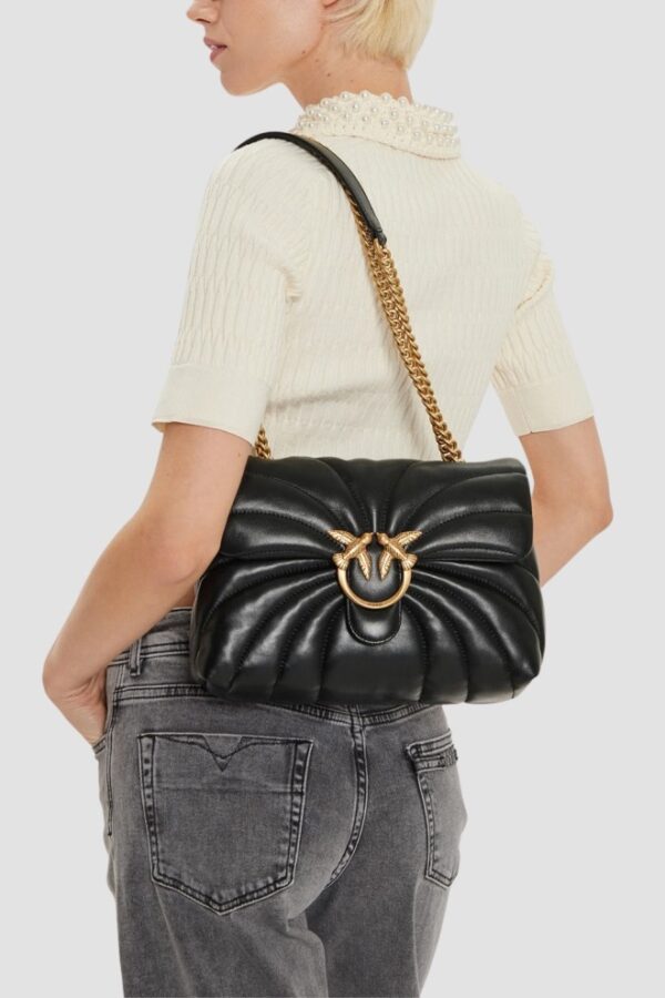 PINKO Czarna torebka Love Puff Classic AW