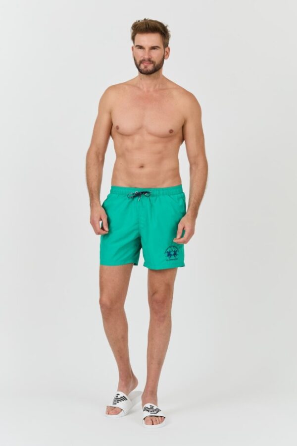 LA MARTINA Zielone męskie kąpielówki