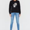 KARL LAGERFELD Czarna damska bluza Ikonik 2.0