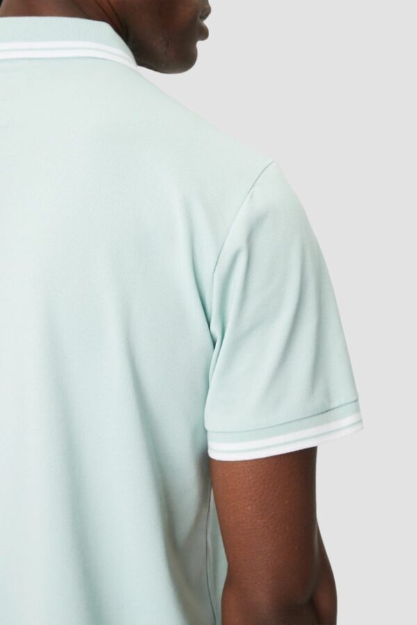 GUESS Zielone męskie polo Pique