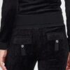 JUICY COUTURE Czarne damskie spodnie Caisa Ultra Low Rise