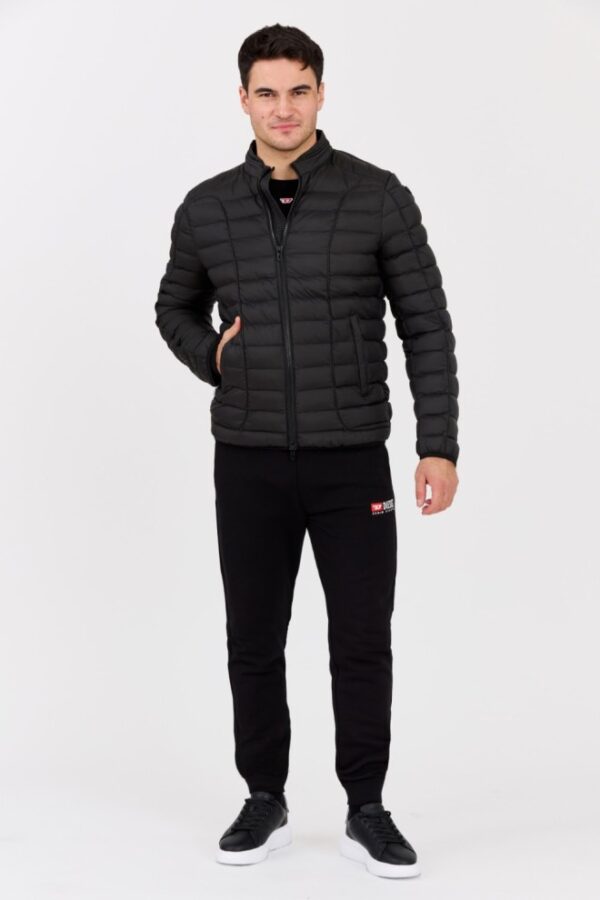 d70c90f88d38acce3f9c59ef1a84ed2d1f6d667b DIESEL Czarna pikowana męska kurtka W-PILOT, Rozmiar 48