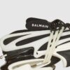 BALMAIN Czarno-białe sneakersy męskie Unicorn